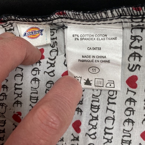 BNWOT Dickies Pencil Skirt, Beautiful Detailing! Slit up back, Black - Picture 15 of 16